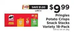 ShopRite Pringles Potato Crisps Snack Stacks Variety 18-Pack offer