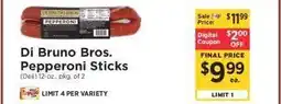 ShopRite Di Bruno Bros. Pepperoni Sticks offer