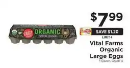 ShopRite Vital Farms Organic Large Eggs offer