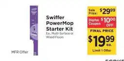 ShopRite Swiffer Powermop Starter Kit offer