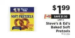 ShopRite Steve's & Ed's Baked Soft Pretzels offer