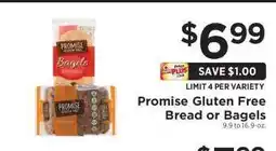 ShopRite Promise Gluten Free Bread or Bagels offer