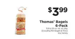 ShopRite Thomas' Bagels 6-Pack offer
