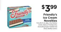 ShopRite Friendly's Ice Cream Novelties offer
