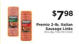 ShopRite Premio 2-lb. Italian Sausage Links offer