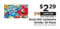 ShopRite Kool-Aid Jammers Drinks 10-Pack offer
