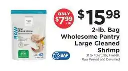 ShopRite Wholesome Pantry Large Cleaned Shrimp offer