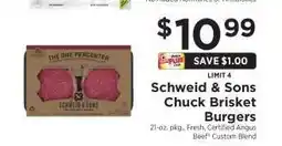 ShopRite Schweid & Sons Chuck Brisket Burgers offer