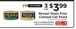 ShopRite Reveal Grain Free Canned Cat Food offer