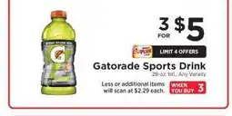 ShopRite Gatorade Sports Drink offer
