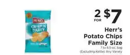ShopRite Herr’s Potato Chips Family Size offer
