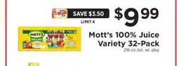 ShopRite Mott's 100% Juice Variety 32-Pack offer