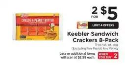 ShopRite Keebler Sandwich Crackers 8-Pack offer