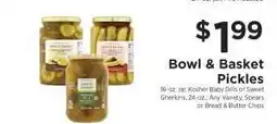 ShopRite Bowl & Basket Pickles offer