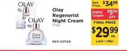 ShopRite Olay Regenerist Night Cream offer