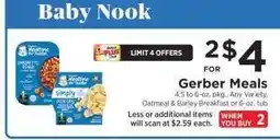 ShopRite Gerber Meals offer