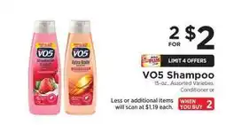 ShopRite VO5 Shampoo offer