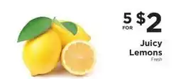 ShopRite Juicy Lemons offer
