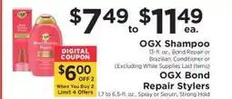 ShopRite OGX Shampoo offer