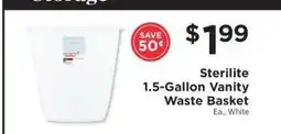 ShopRite Sterilite 1.5-Gallon Vanity Waste Basket offer