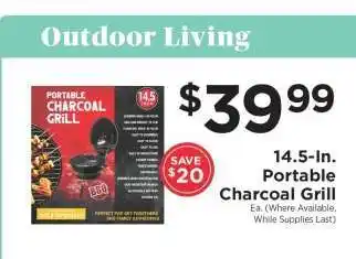 ShopRite 14.5-In. Portable Charcoal Grill offer