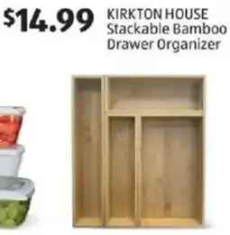 Aldi Kirkton House Stackable Bamboo Drawer Organizer offer