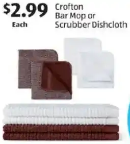 Aldi Crofton Bar Mop or Scrubber Dishcloth offer