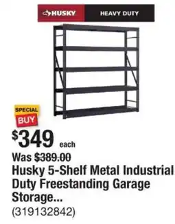 The Home Depot Husky 5-Shelf Metal Industrial Duty Freestanding Garage Storage offer
