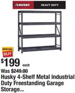 The Home Depot Husky 4-Shelf Metal Industrial Duty Freestanding Garage Storage offer