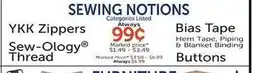 Hobby Lobby Sewing Notions offer