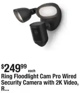 The Home Depot Ring Floodlight Cam Pro Wired Security Camera with 2K Video offer