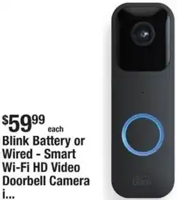 The Home Depot Blink Battery or Wired - Smart Wi-Fi HD Video Doorbell Camera offer