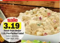 Meijer Fresh from Meijer Pre-Packed Salad offer