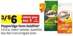 Meijer Pepperidge Farm Goldfish offer