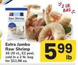 Safeway Extra Jumbo Raw Shrimp offer