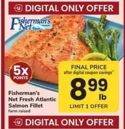 Safeway Fisherman's Net Fresh Atlantic Salmon Fillet offer