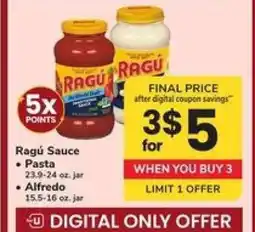 Safeway Ragú Sauce offer