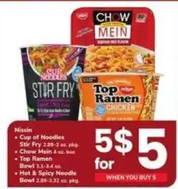 Safeway Nissin Noodles offer