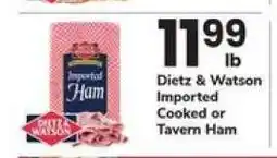 Safeway Dietz & Watson Imported Ham offer