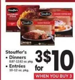 Safeway Stouffer's Dinners & Entrées offer