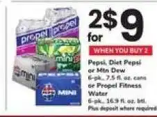 Safeway Pepsi, Diet Pepsi, Or Mtn Dew offer