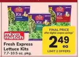 Safeway Fresh Express Lettuce Kits offer