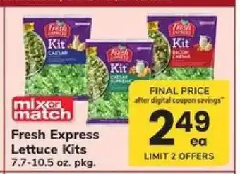 Safeway Fresh Express Lettuce Kits offer