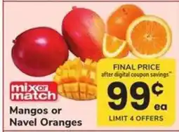 Safeway Mangos or Navel Oranges offer