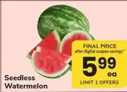Safeway Seedless Watermelon offer