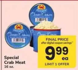 Safeway Special Crab Meat offer