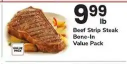 Safeway Beef Strip Steak Bone-In offer