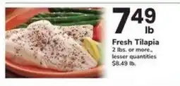 Safeway Fresh Tilapia offer