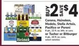 Safeway Corona, Heineken, Modelo, Stella Artois, Pacifico or Peroni offer