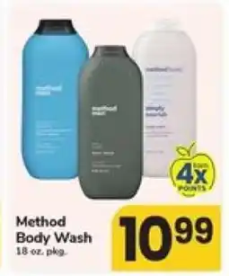Safeway Method Body Wash offer